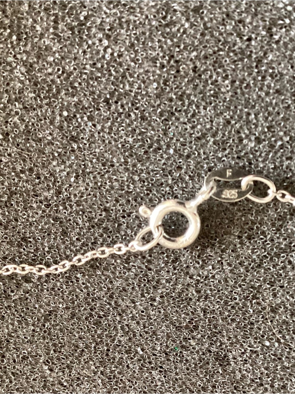 Sterling Silver Necklace with Turquoise Accent Dreamcatcher Charm Stamped 925 - Picture 3 of 4